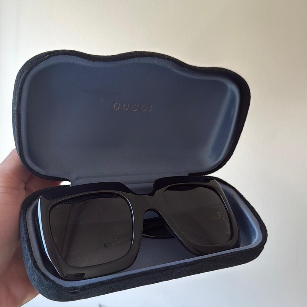 Gucci Black Sunglasses with Case